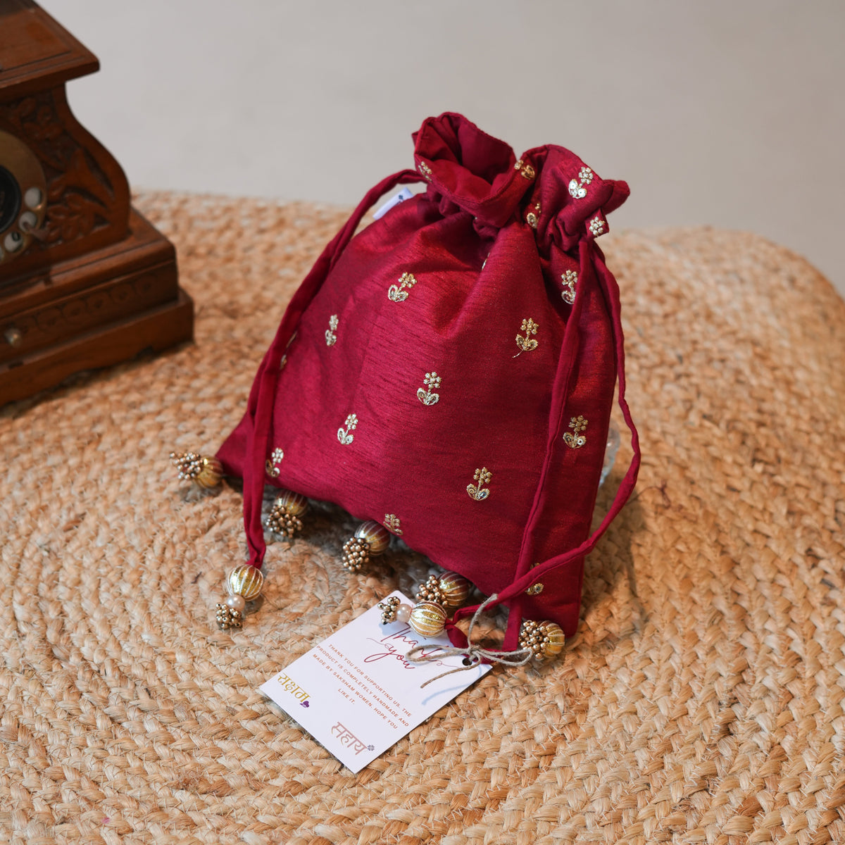 Women-made gifts wrapped for an occasion