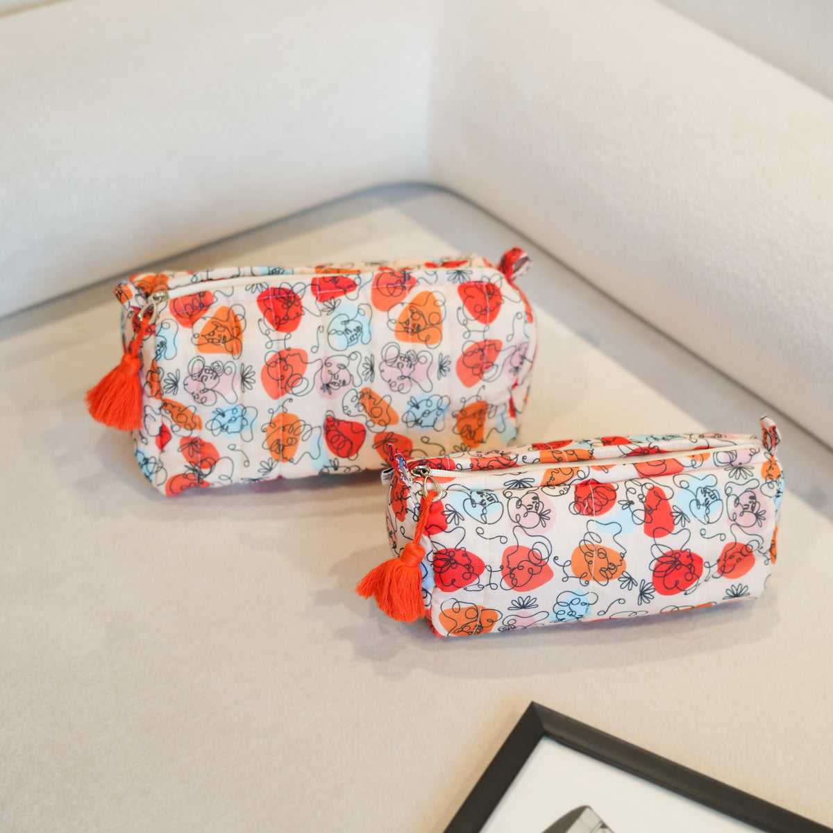 Abstract Utility Pouches (set of 2)
