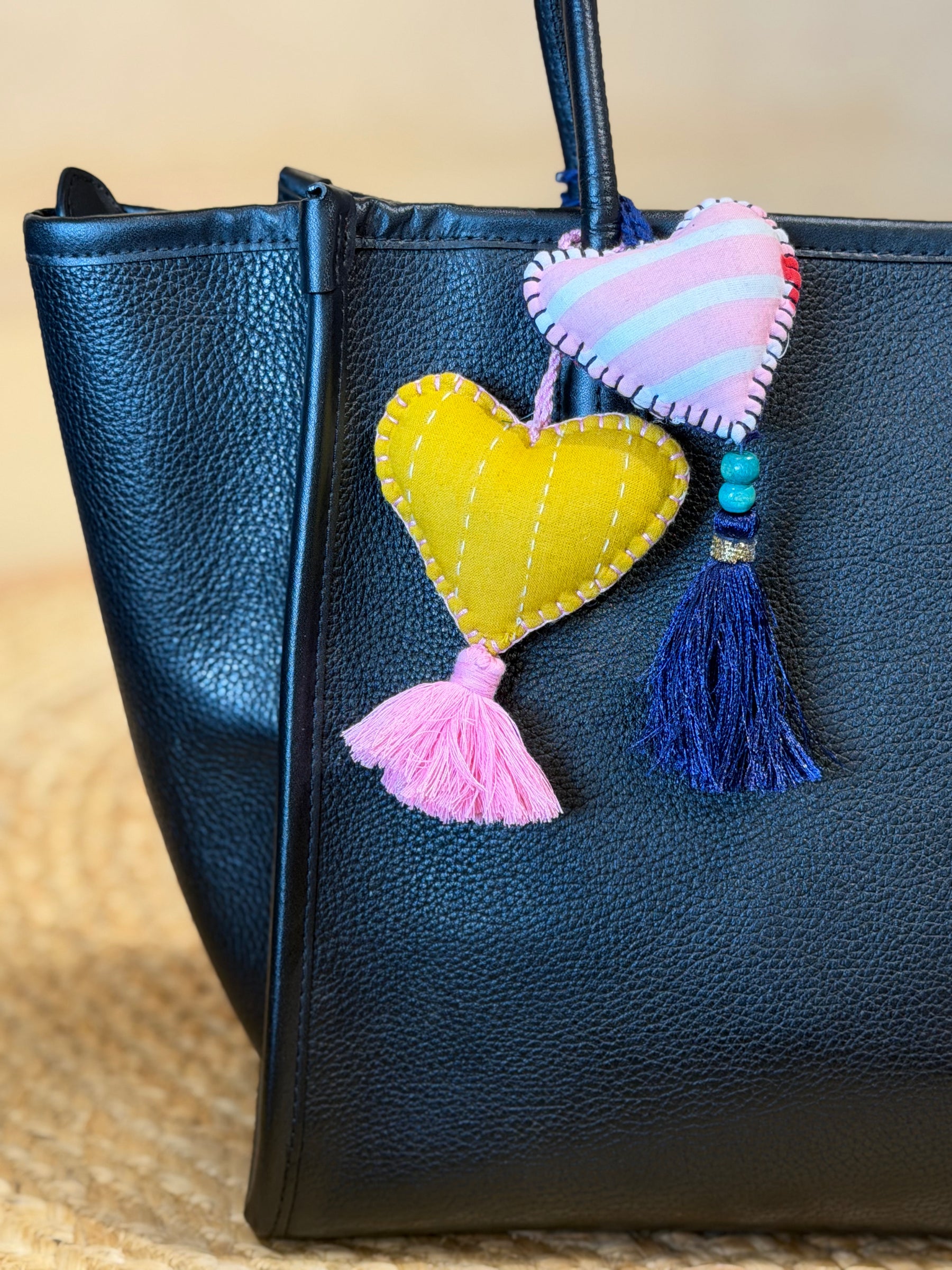 Heart Bag Charms(Set of 2)
