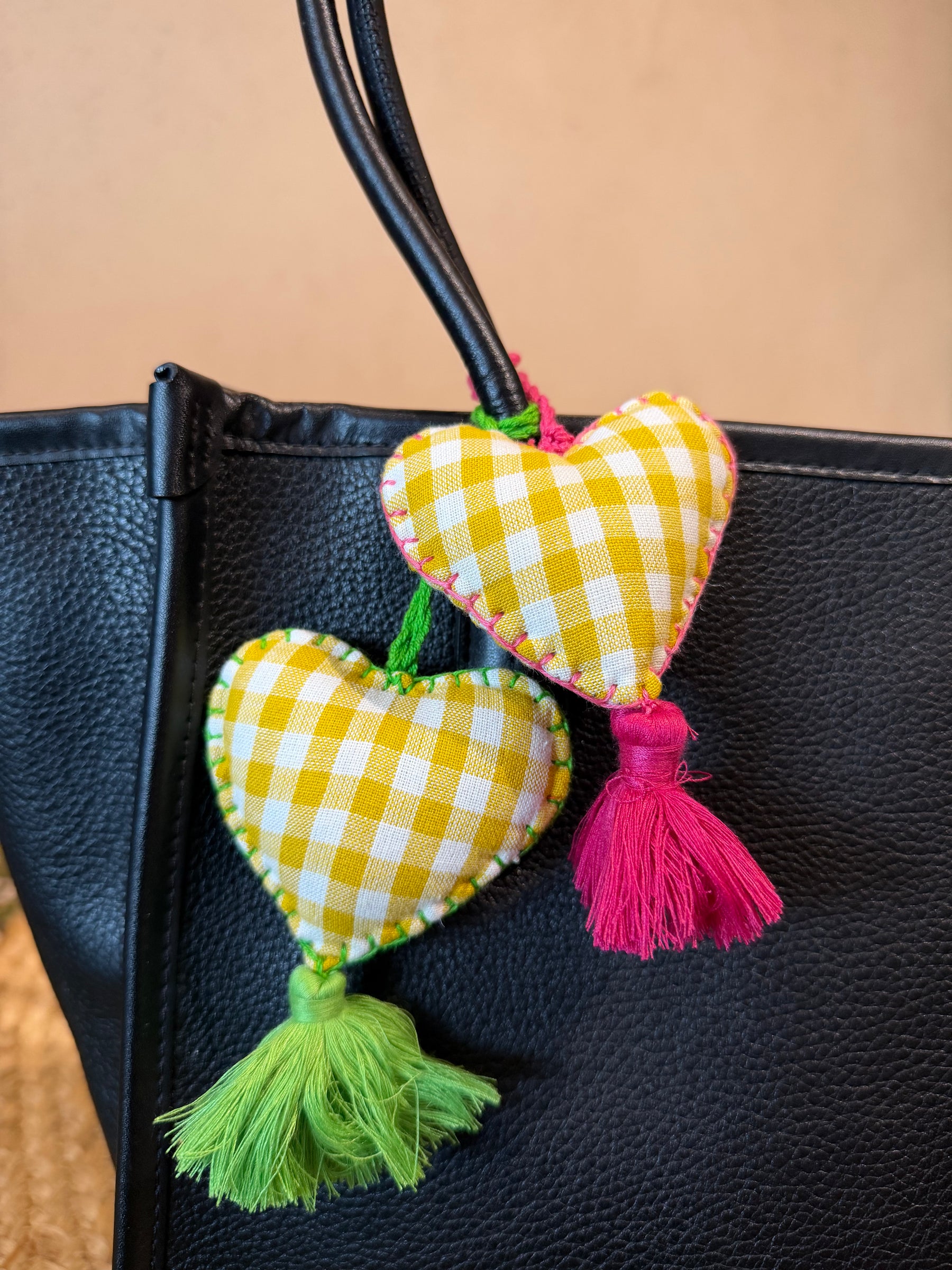 Heart Bag Charms(Set of 2)