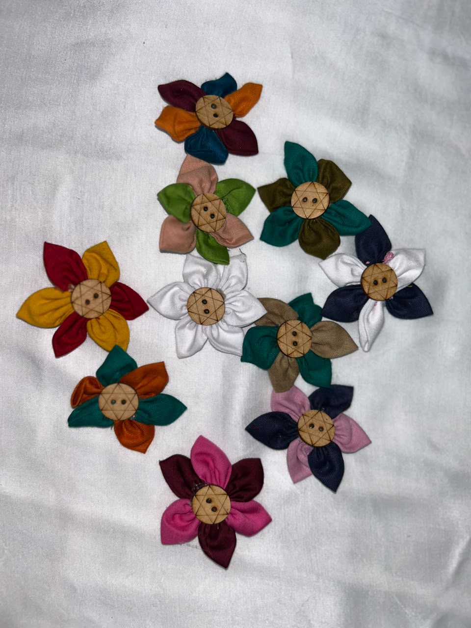 Flower Brooches (set of 10)
