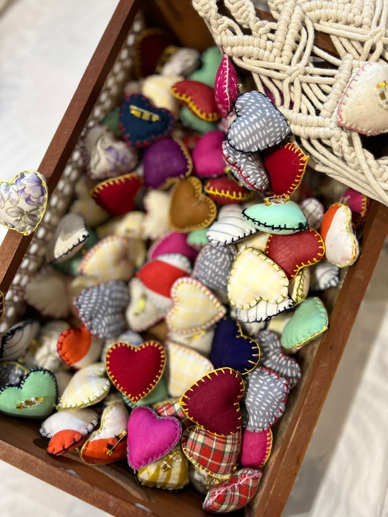 Assorted Heart Brooches (set of 10)