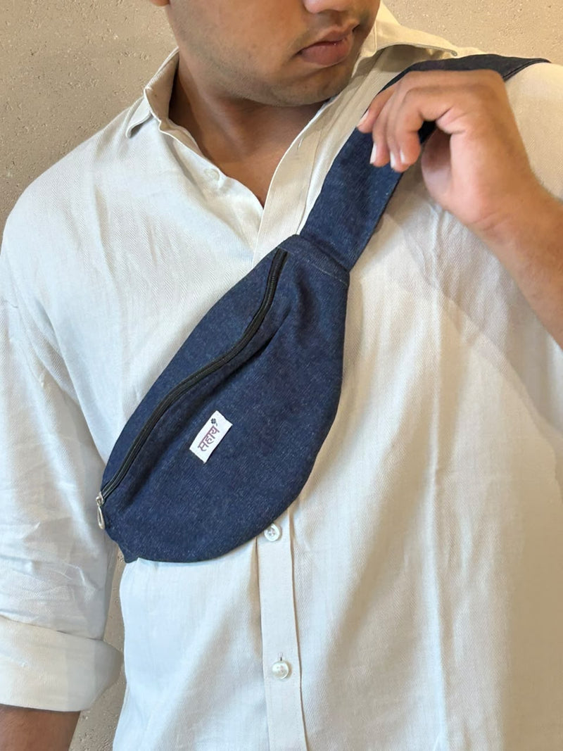 Denim Crossbody Pouches
