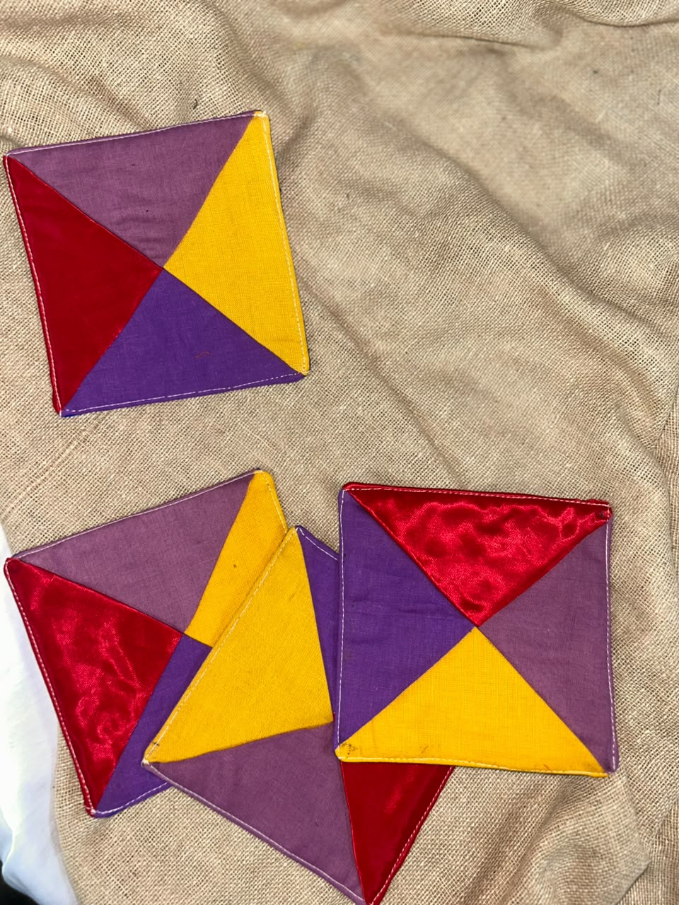 Multicolour Tea Coasters (set of 4)