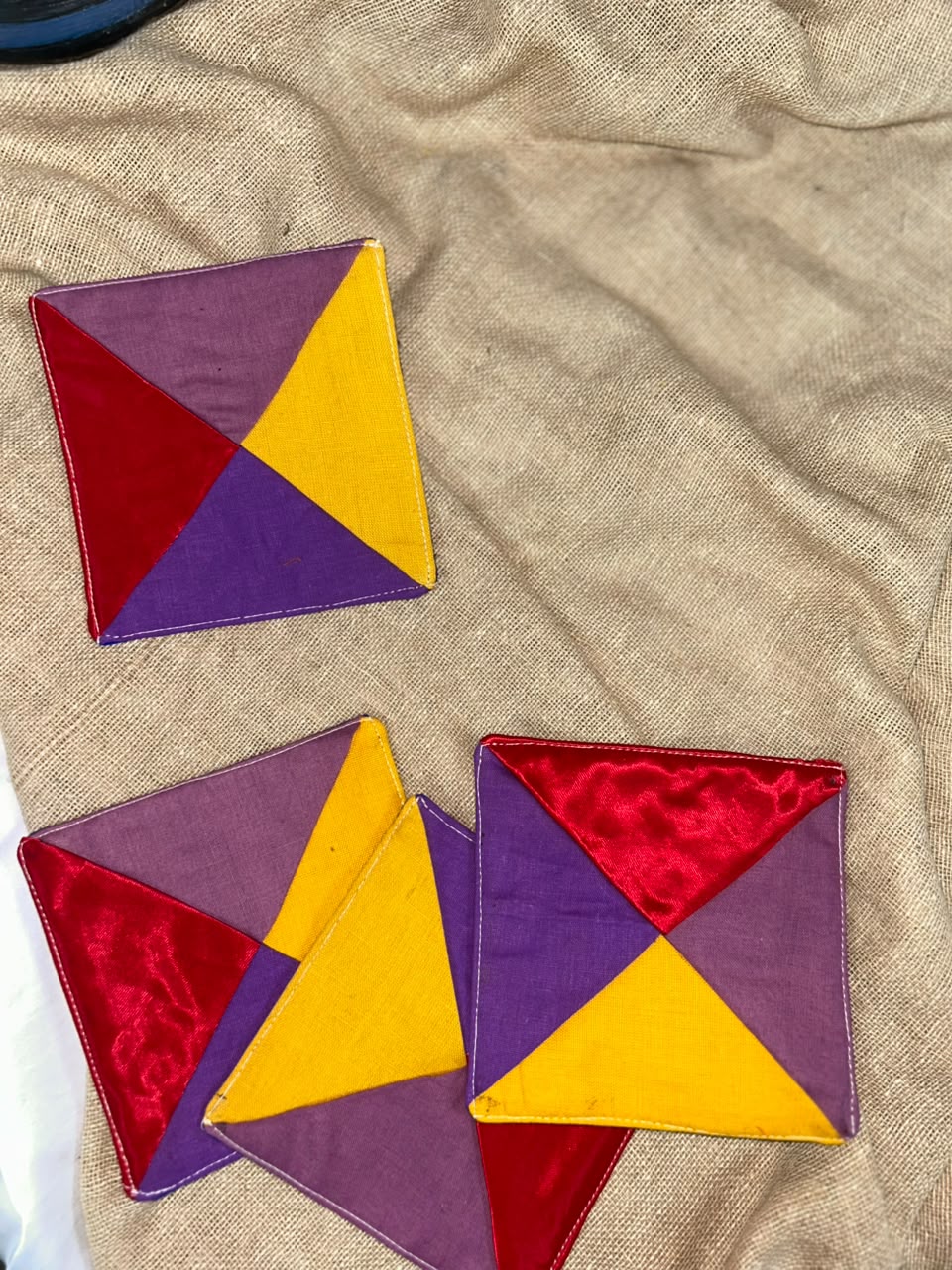 Multicolour Tea Coasters (set of 4)