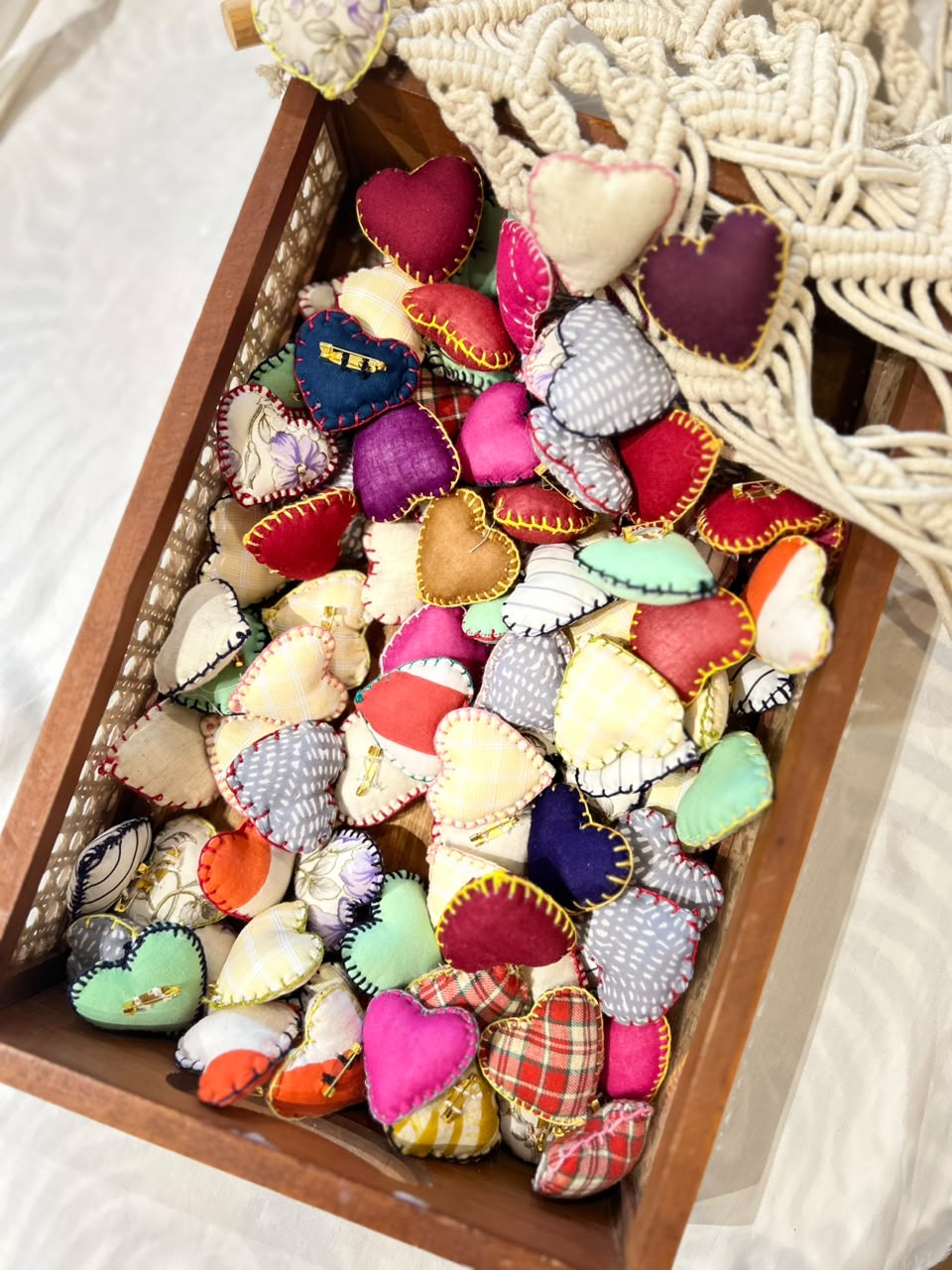 Assorted Heart Brooches (set of 10)
